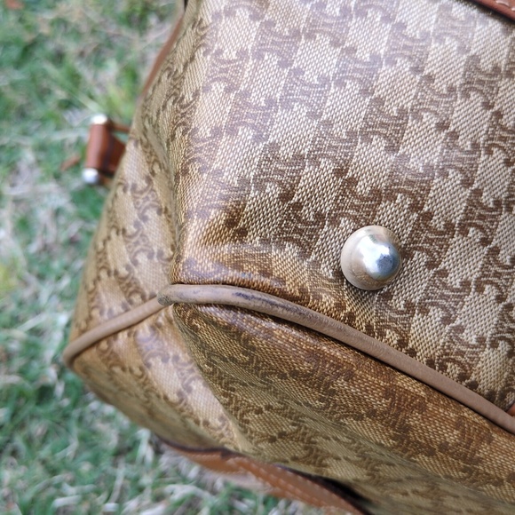 Celine GUC Macadam Coated Canvas Boston Bag CALLOUTS - Picture 14 of 17